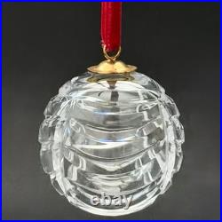 Tiffany & Co Cut Crystal Glass Ball Christmas Ornament Swag Pattern 2