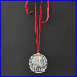 Tiffany & Co Cut Crystal Glass Ball Christmas Ornament Swag Pattern 2