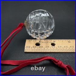 Tiffany & Co Cut Crystal Glass Ball Christmas Ornament Swag Pattern 2