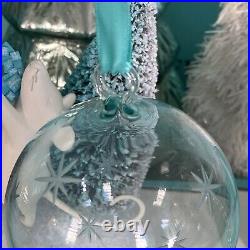 Tiffany&Co Glass Ball Star Ornament Blue Christmas Holiday Employee Gift 2021