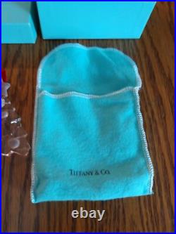 Tiffany & Co Glass Christmas Tree Christmas Ornament Star on Top in box