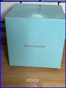 Tiffany & Co Hand Blown Swirl Glass Christmas Holiday Ornament with Box