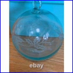 Tiffany & Co. Holly Ornament Snowflake ball Glass Christmas