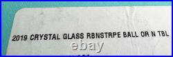 Tiffany &Co RIBBON STRIPE ROUND CRYSTAL GLASS ORNAMENT Christmas SLOVENIA 2019 Tiffany &Co RIBBON STRIPE ROUND CRYSTAL GLASS ORNAMENT Christmas SLOVENIA 2019