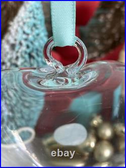 Tiffany&Co RTT Puffy Heart Ornament Clear Crystal Etched Glass Christmas Holiday Tiffany&Co RTT Puffy Heart Ornament Clear Crystal Etched Glass Christmas Holiday