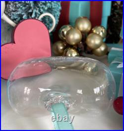 Tiffany&Co RTT Puffy Heart Ornament Clear Crystal Etched Glass Christmas Holiday Tiffany&Co RTT Puffy Heart Ornament Clear Crystal Etched Glass Christmas Holiday