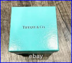 Tiffany Co Red Ribbed Ball Christmas Ornament Thames Art Glass Scarce Retired