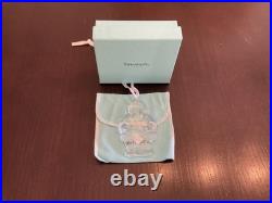 Tiffany Cristal Glass Santa Clause Christmas Tree Holiday Ornament with Box