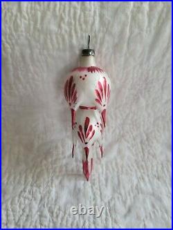 Ultra Rare Vintage Antique Italian Blown Glass Christmas Ornament Italy Tiered