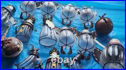 V Caged Bubble Glass 4 Deco 11 C Ornaments Beautiful Christmas Deco Ready 15pc