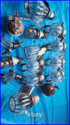 V Caged Bubble Glass 4 Deco 11 C Ornaments Beautiful Christmas Deco Ready 15pc