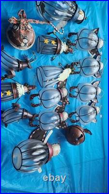 V Caged Bubble Glass 4 Deco 11 C Ornaments Beautiful Christmas Deco Ready 15pc