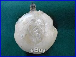Very Rare Glass Apple With Face Antique Christmas Ornament