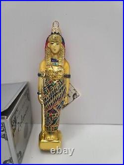 VERY RARE IZIS Ap1041 POLONAISE Gold Blown Glass Egyptian Christmas Ornament