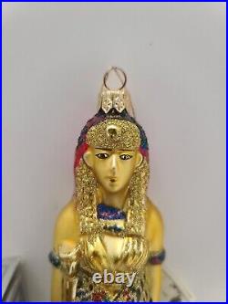 VERY RARE IZIS Ap1041 POLONAISE Gold Blown Glass Egyptian Christmas Ornament