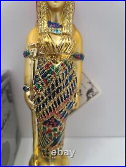 VERY RARE IZIS Ap1041 POLONAISE Gold Blown Glass Egyptian Christmas Ornament