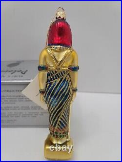VERY RARE IZIS Ap1041 POLONAISE Gold Blown Glass Egyptian Christmas Ornament