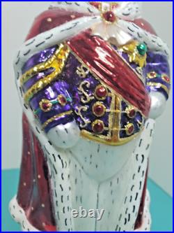 VINTAGE CHRISTOPHER RADKO CHRISTMAS ORNAMENT KING BEAR With CROWN 8 IN TALL VINTAGE CHRISTOPHER RADKO CHRISTMAS ORNAMENT KING BEAR With CROWN 8 IN TALL