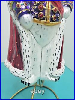 VINTAGE CHRISTOPHER RADKO CHRISTMAS ORNAMENT KING BEAR With CROWN 8 IN TALL VINTAGE CHRISTOPHER RADKO CHRISTMAS ORNAMENT KING BEAR With CROWN 8 IN TALL