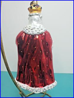 VINTAGE CHRISTOPHER RADKO CHRISTMAS ORNAMENT KING BEAR With CROWN 8 IN TALL VINTAGE CHRISTOPHER RADKO CHRISTMAS ORNAMENT KING BEAR With CROWN 8 IN TALL