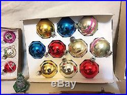 Vintage Huge Christmas Ornaments West Germany Shiny Bright Getz Alexanders Lot