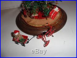 VINTAGE Westrim GLASS BEADED Christmas Tree COMPLETE Glass DOME Ornaments