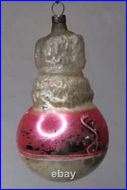 VTG Antique Blown Glass Begging POODLE Dog On Ball Christmas Ornament Germany