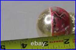 VTG Antique Blown Glass Begging POODLE Dog On Ball Christmas Ornament Germany
