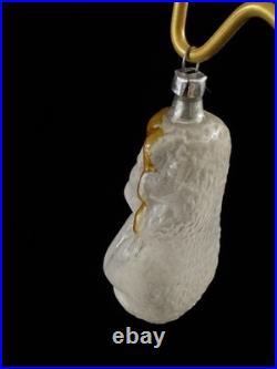 VTG Antique German Cherub Girl Glass Christmas Ornament Raphael Angel Bust