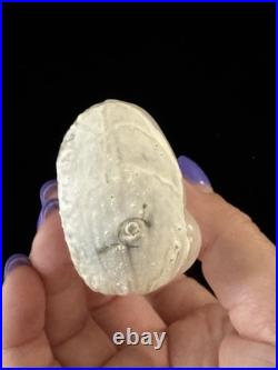 VTG Antique German Cherub Girl Glass Christmas Ornament Raphael Angel Bust