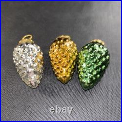 VTG Antique Glass Cluster GRAPE 3 KUGEL Christmas Ornament Germany 3 Colors