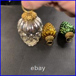 VTG Antique Glass Cluster GRAPE 3 KUGEL Christmas Ornament Germany 3 Colors