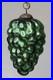 VTG-Antique-Heavy-Glass-Cluster-GRAPE-3-KUGEL-Christmas-Ornament-German-Emerald-01-uo