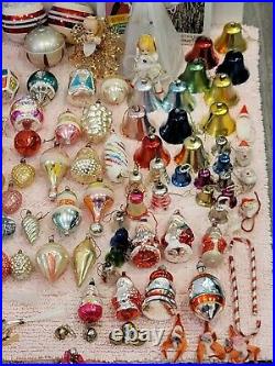 VTG Antique Mercury Glass Christmas Ornaments & Extras Lot Of 183
