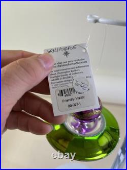 VTG Christopher Radko Friendly Visitor UFO Christmas Ornament Flying Saucer DS51