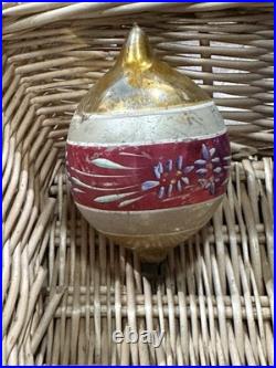 VTG Fantasia Poland Indent Reflector Stencil Hand Painted Christmas Ornaments