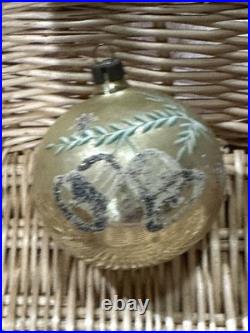 VTG Fantasia Poland Indent Reflector Stencil Hand Painted Christmas Ornaments