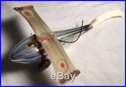 VTG Germany Fadenglas Bimini Airplane Plane Spun Glass Wings Xmas Tree Ornament