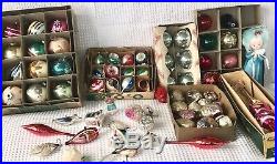 VTG Lot 70 Christmas Ornaments Mercury Glass Indent & More Poland Germany