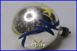 VTG pre WWII Glass STAR Pictured BALL Christmas Ornament HEIM Premier
