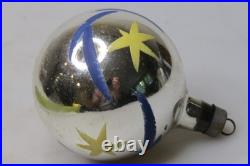 VTG pre WWII Glass STAR Pictured BALL Christmas Ornament HEIM Premier