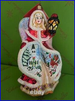 Valentine Christopher Radko Angel Glass Ornament