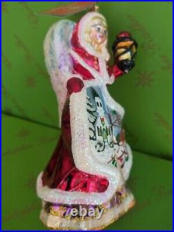 Valentine Christopher Radko Angel Glass Ornament