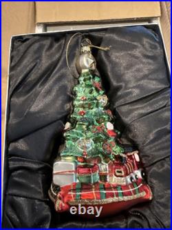 Valerie Parr Hill Mercury Glass Hand-Blown Christmas Ornament Santa Collection
