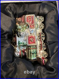 Valerie Parr Hill Mercury Glass Hand-Blown Christmas Ornament Santa Collection
