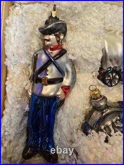 Very RARE Kurt Adler U. S. Civil War Boxed Set Christmas/Patriotic Ornaments