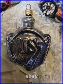 Very RARE Kurt Adler U. S. Civil War Boxed Set Christmas/Patriotic Ornaments