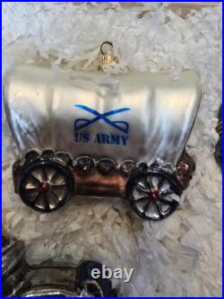 Very RARE Kurt Adler U. S. Civil War Boxed Set Christmas/Patriotic Ornaments