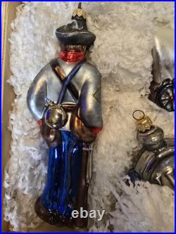 Very RARE Kurt Adler U. S. Civil War Boxed Set Christmas/Patriotic Ornaments