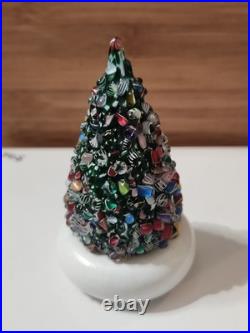 VinTage CAPE COD GLASS WORKS Millefiori CHRISTMAS TREE 3.5 Paperweight Murano